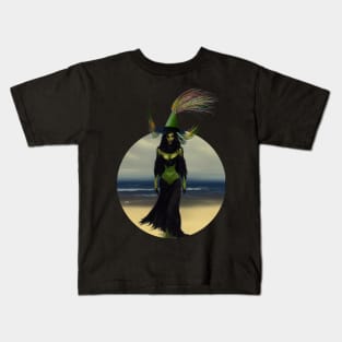 WITCH EXITING THE SEA Kids T-Shirt